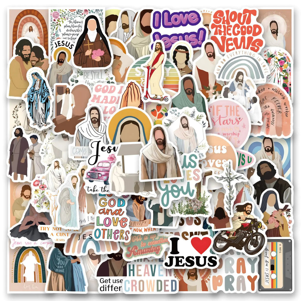 120 Pcs Christian Stickers