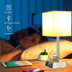 Table Lamp with 4 USB Ports