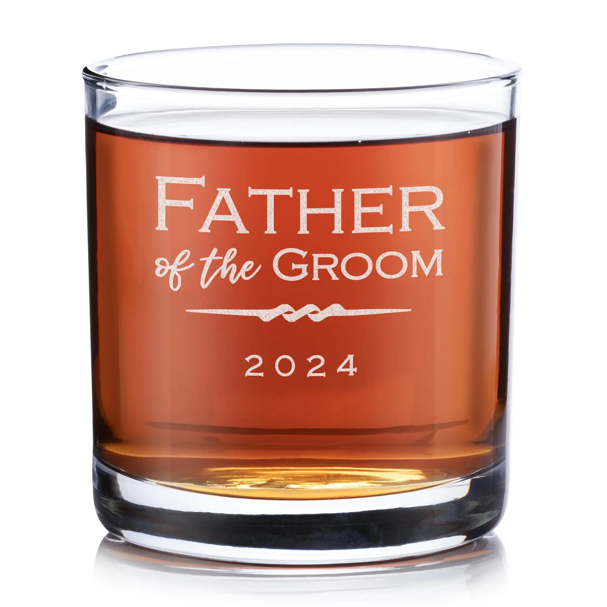 Father of the Bride Whiskey Glass