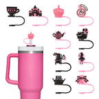 10Pcs Cartoon-Alice Stanley Straw Covers