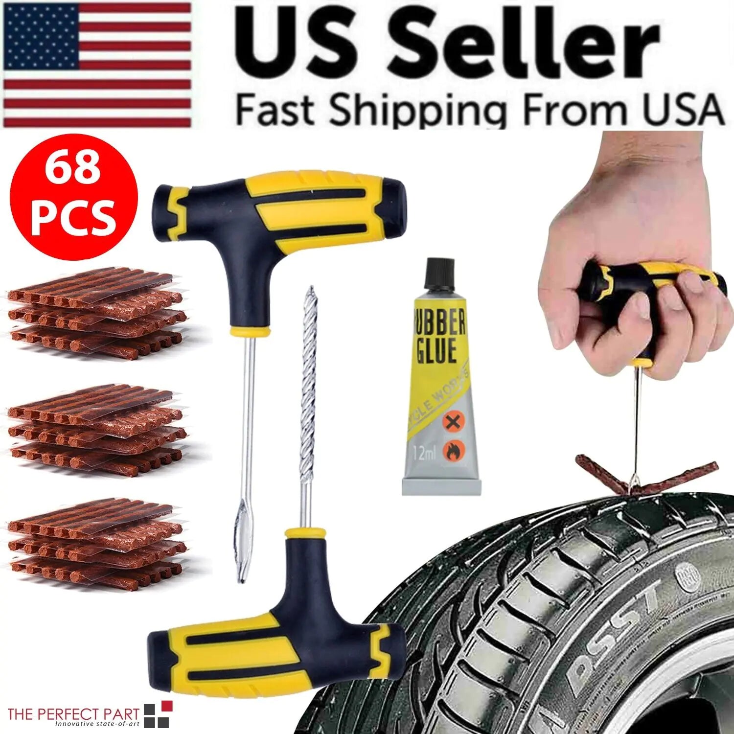 68pc Tire Repair Kit