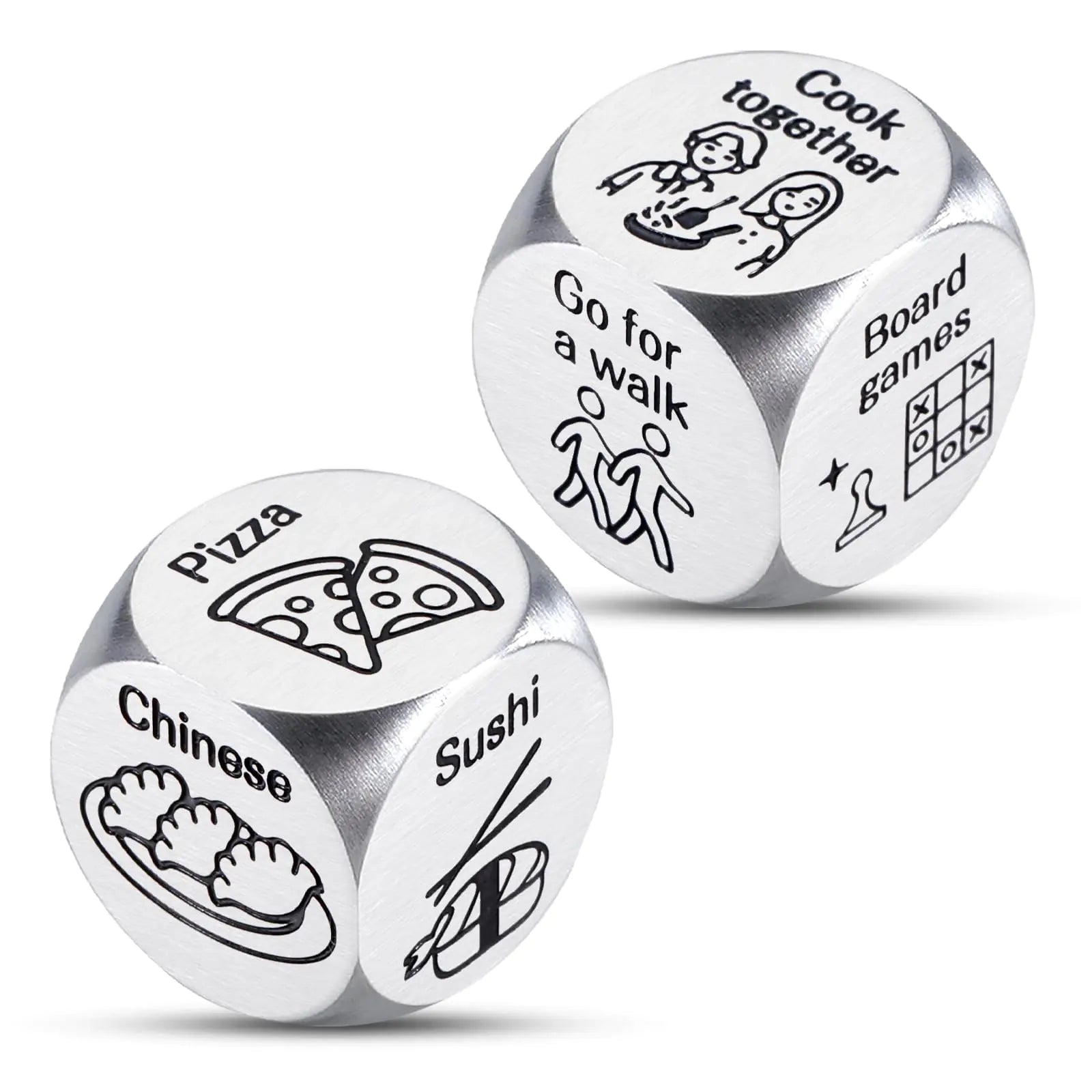2PCS Food Activity Decision Dice