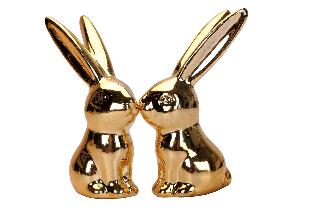 Golden Small Rabbit Statue