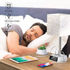 Table Lamp with 4 USB Ports