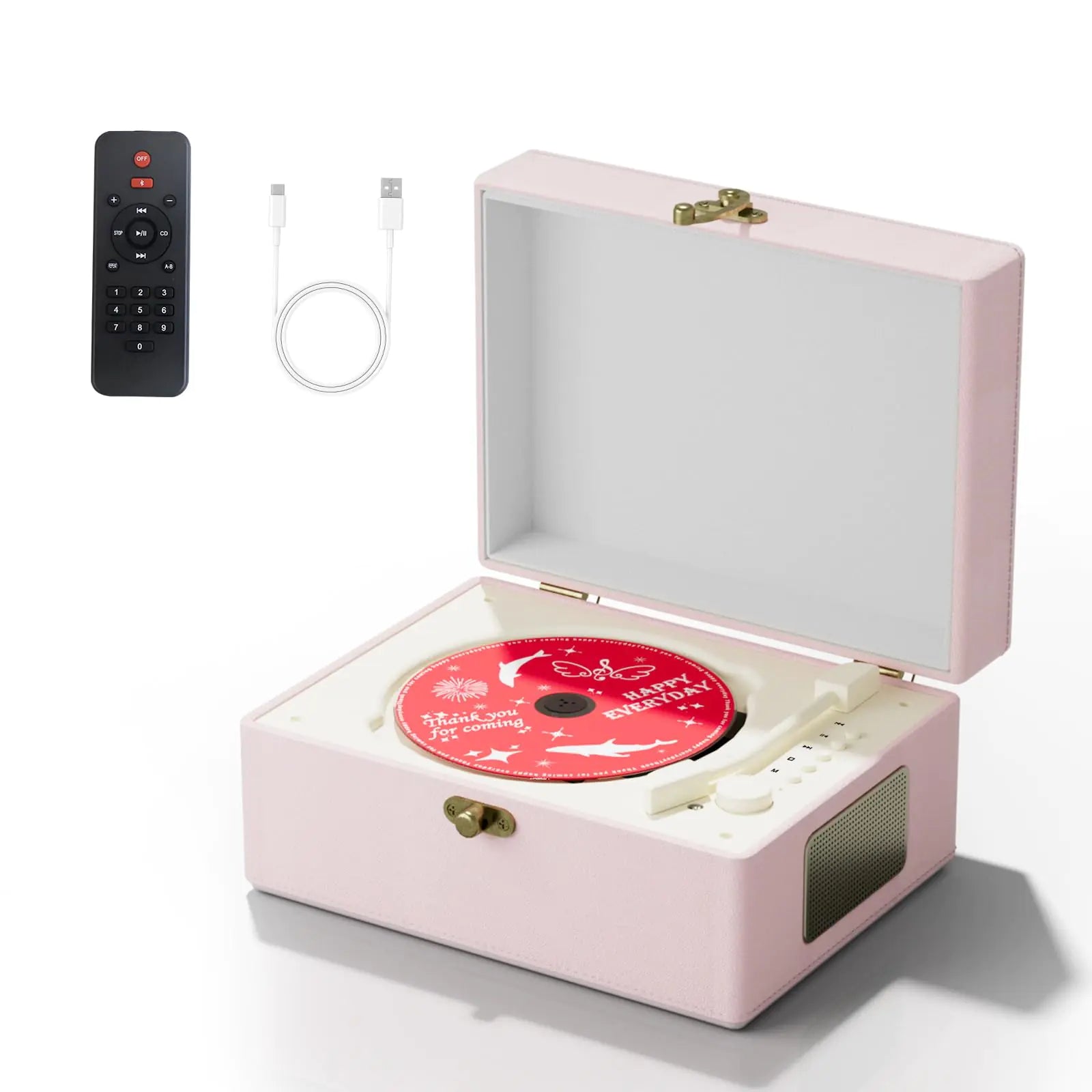 Music Box CD Player with Speakers