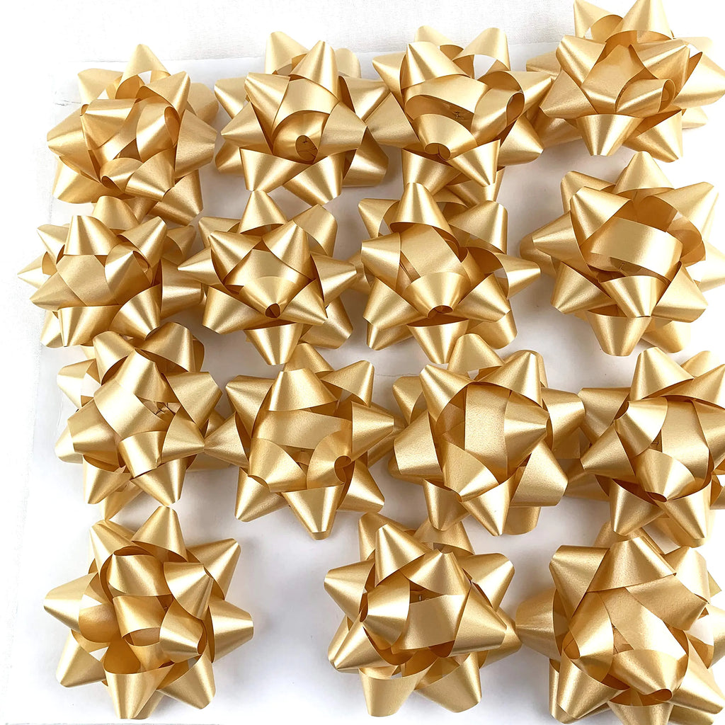 15 PCS Gold Confetti Gift Bows