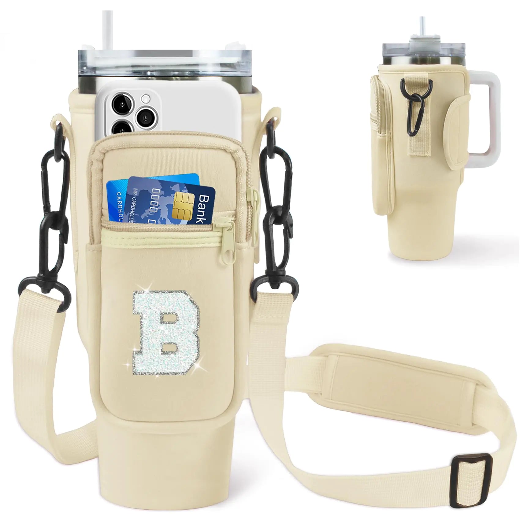 Water Bottle Carrier for Stanley Cup 40 oz