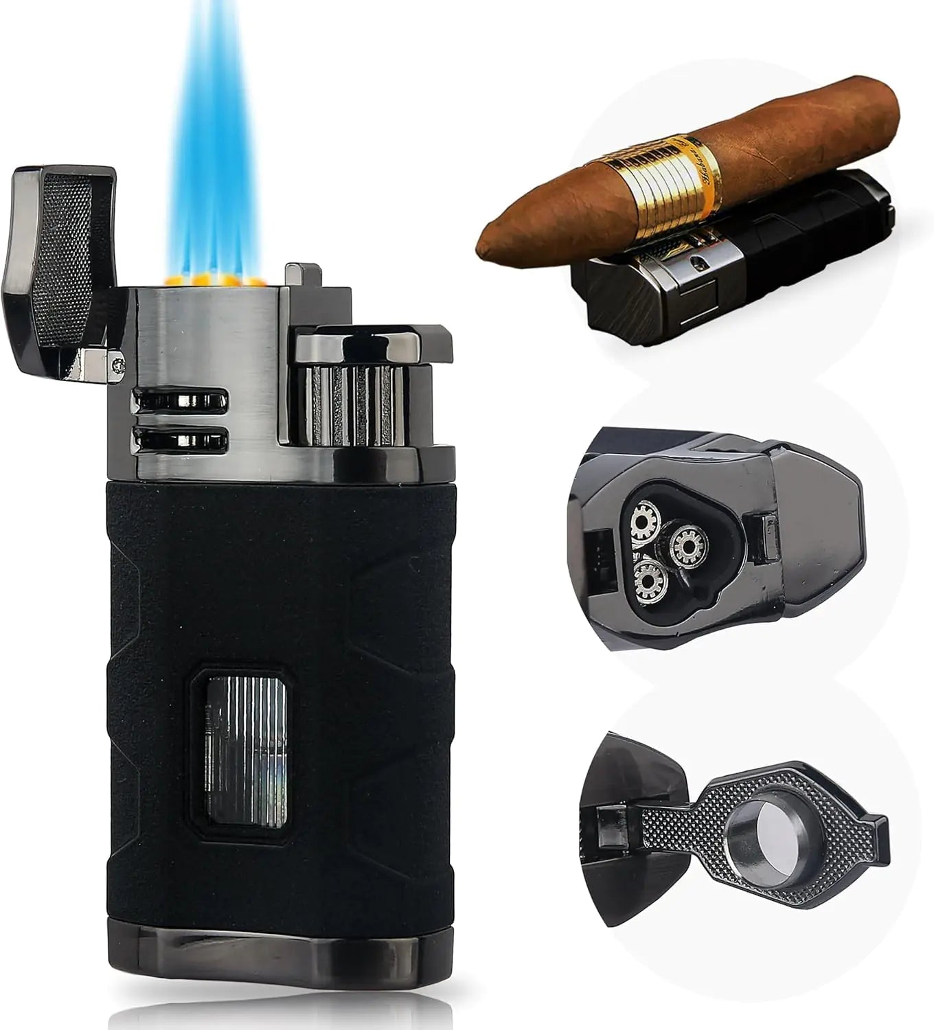 Torch Lighter Triple Jet Flame