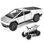 Cybertruck Pickup RV Model with Motorcycle